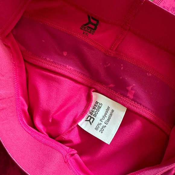 Better Bodies XS Pink Gracie Curve Tights - Picture 3 of 5